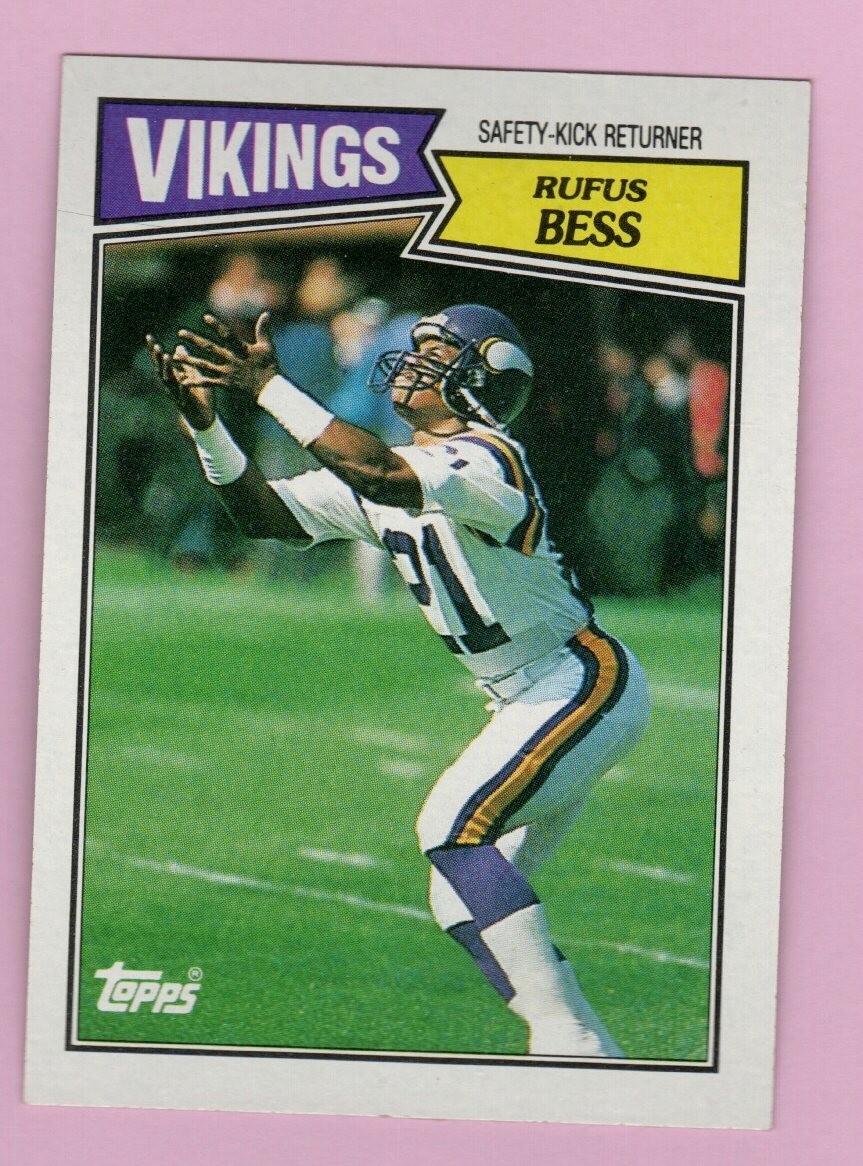 1987 Topps Football #212 Rufus Bess Minnesota Vikings Safety