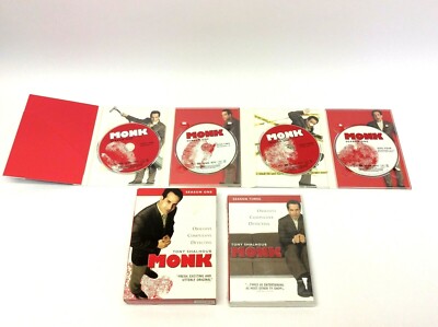 New & Used Monk Season One Three DVDs Region 1 Box Set 0-25192