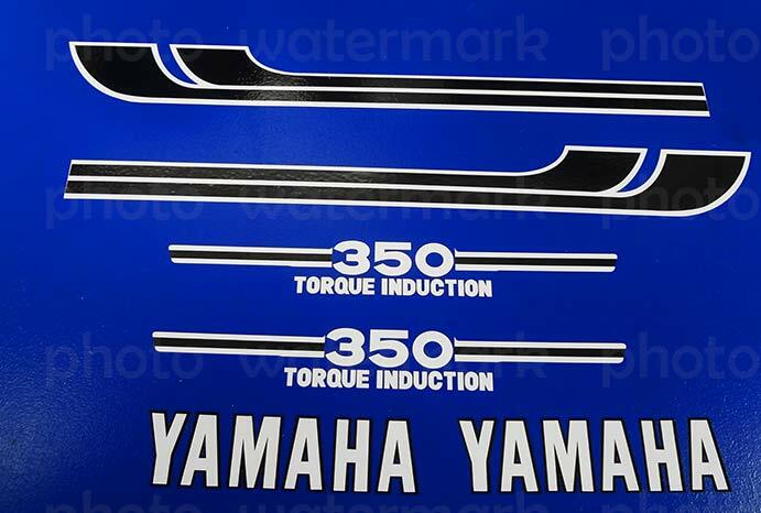 Yamaha RD50SP 販促パネル 1975 Yamaha RD350 6pc tank + side cover graphic decals grafica