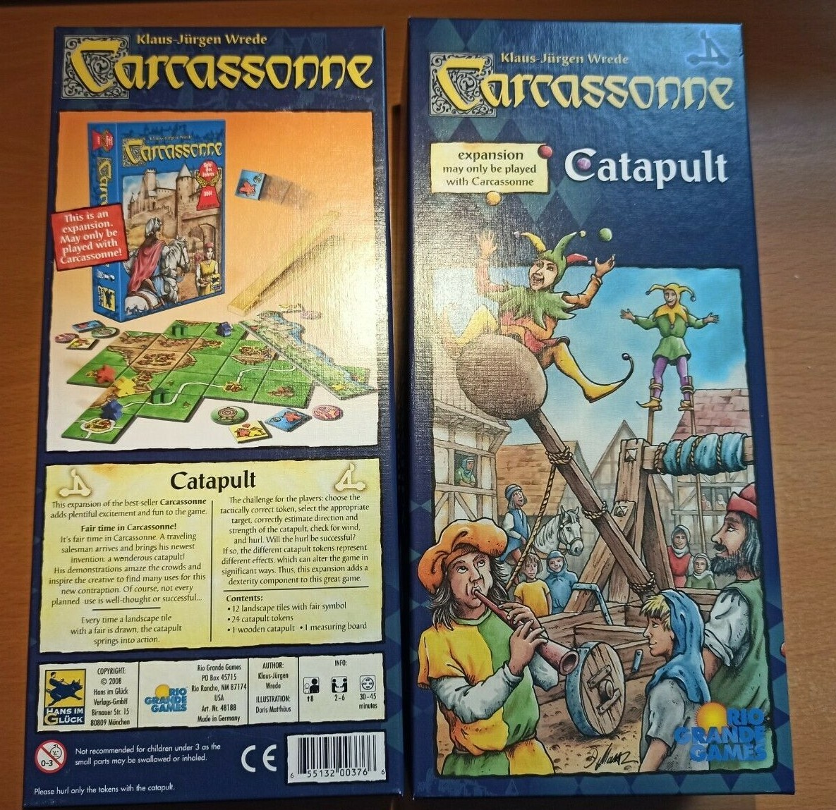 Carcassonne Board Game expansion 7 Catapult / Katapult / La Catapulte