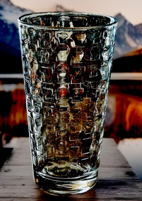 Circleware Crystal Geometrix Windowpane Cooler 6  Glass Tumbler