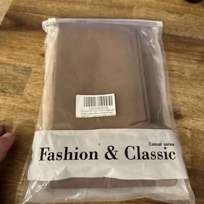 FLORENCE IISA Winter Fleece Lined Brown Tights Fake Translucent 220g One Size