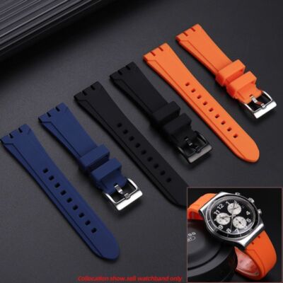 Silikon Uhrenarmband passend für Swatch YVS YCS YAS YGS Sport Serie...