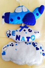 Fiocco nascita Bambino a forma di elicottero personalizzabile