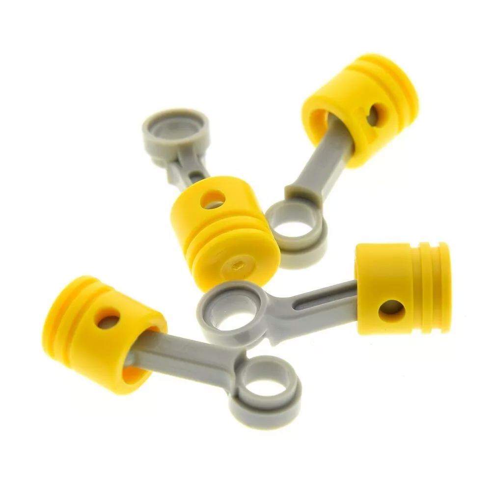 4x LEGO Technic Motor Piston Yellow Old-Light Grey 2852 2851 4059632070185 | eBay