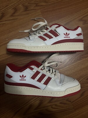Adidas Forum 84 Low Power Red Size 9.0M CUSTOM Removed Tags For Minimal Look