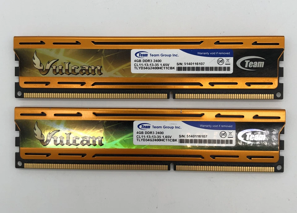 TEAM GROUP INC. VULCAN TLYD34G2400HC11CBK - 8GB (2X4GB) DDR3 RAM - DDR3-2400 - Bild 1 von 1