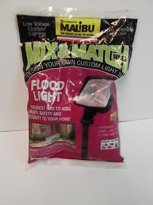 Malibu Mix & Match Low Voltage Rectangular Floodlight  7 Watt  Black NIP