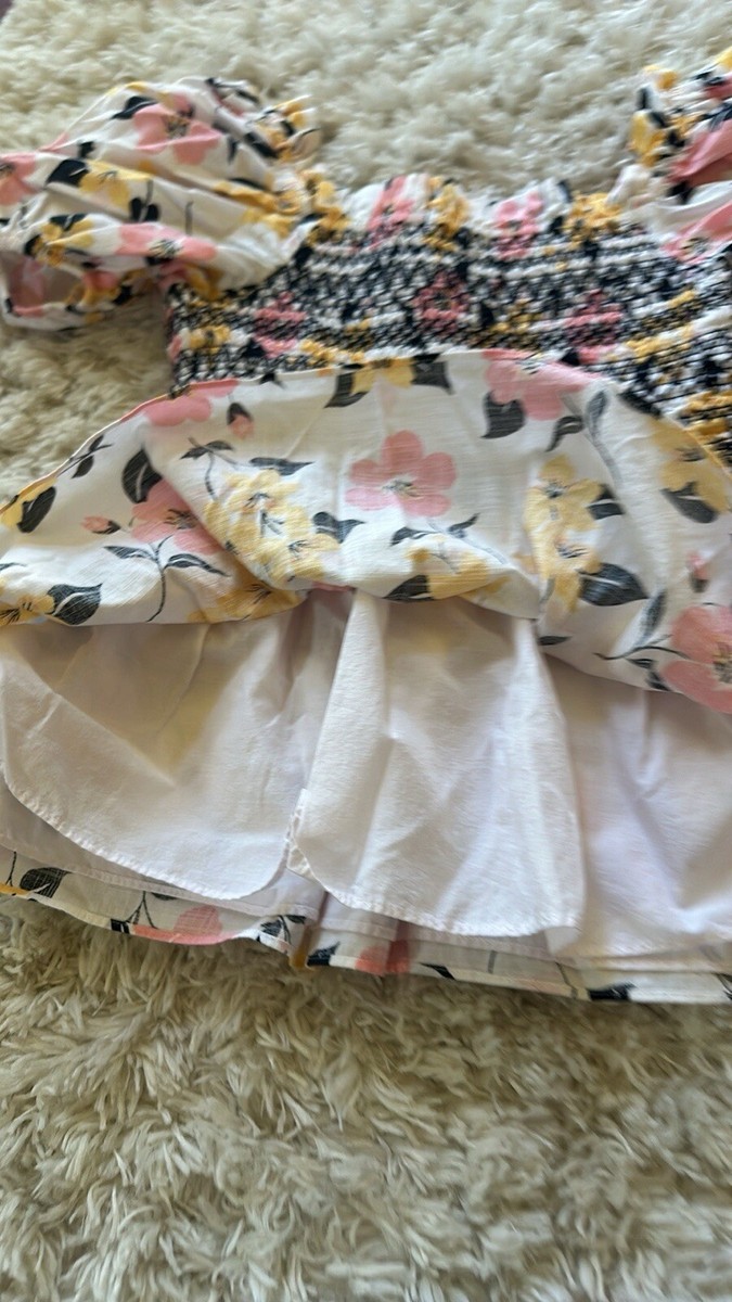 Kate Spade Lily Blooms Puff-sleeve Top, XS | eBay