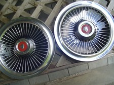 1965 65 Mercury Hubcaps Grand Marquis Colony Park Wheel Covers Antique Vintage