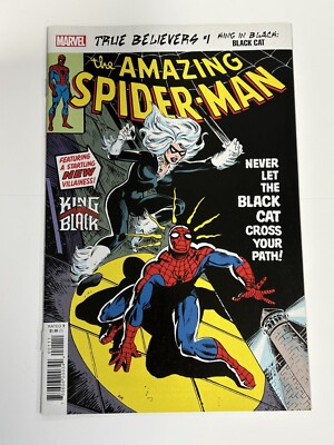 TRUE BELIEVERS KING IN BLACK BLACK CAT #1 2021 NEAR MINT MARVEL COMICS b-408
