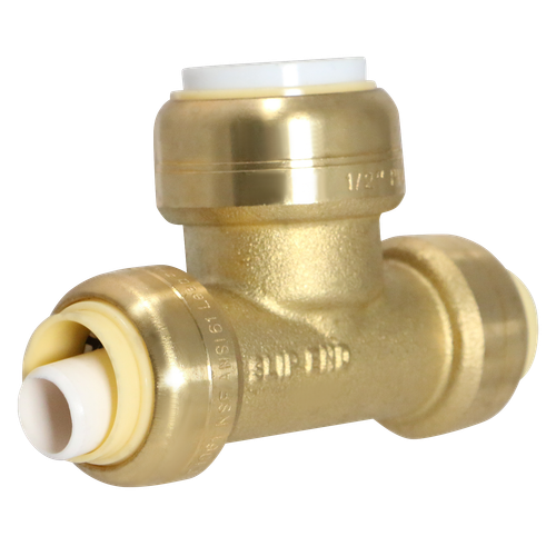 1 pieza XFITTING 1/2" CTS x 1/2" CTS x 1/2" PVC Push Fit Tee, Push To Connect Tee - Imagen 3 de 5
