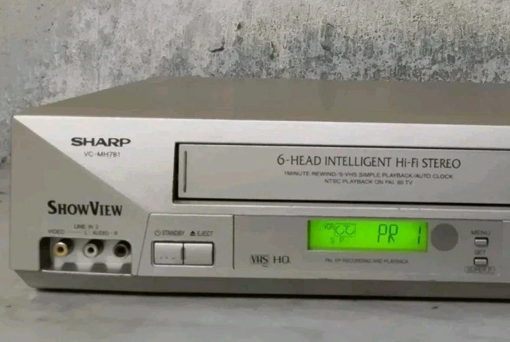 SHARP VIDEOREGISTRATORE SUPER VHS 6 TESTINE STEREO CON TELECOMANDO - Immagine 3 di 4