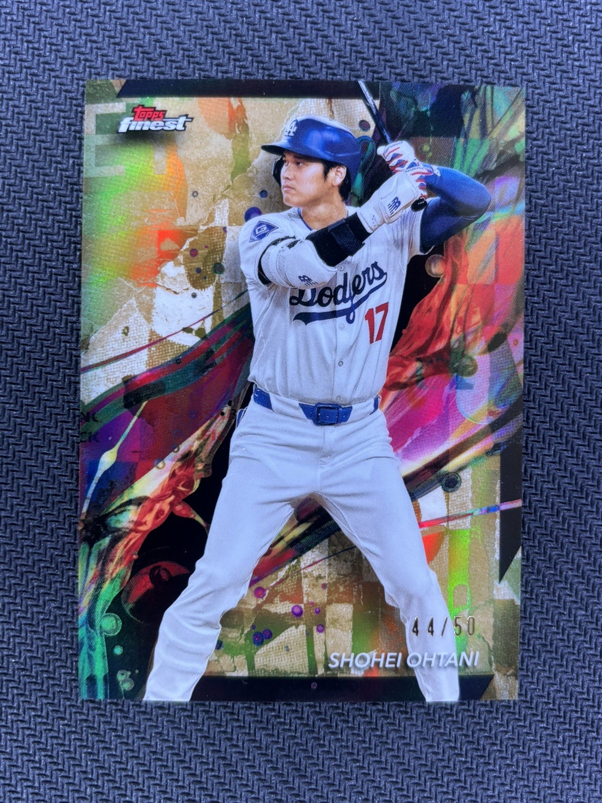 2024 TOPPS FINEST GOLD REFRACTOR #100 SHOHEI OHTANI /50