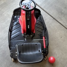 Red Black Battery Operated Ride-On Drift Go Kart w/ Steering Wheel