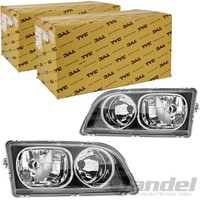 2X TYC H7/H7 Scheinwerfer Links+Rechts Chrom FüR Volvo S40 V40 I AB 06.2002