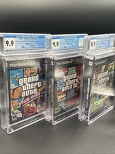 Grand Theft Auto GTA Trilogy Complete Set! PS2 Playstation 2 WATA Graded 9.9/A++