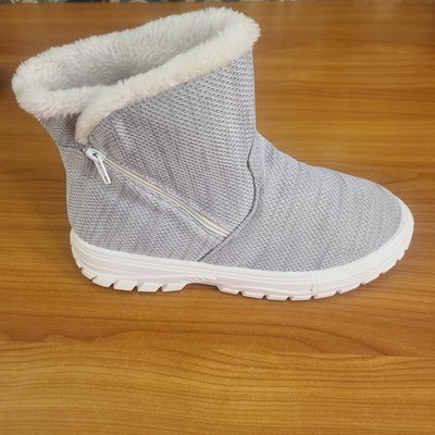 HARMONY BALANCE Knit Lined Comfort Booties Black Gray Ankle boots Sz 10 