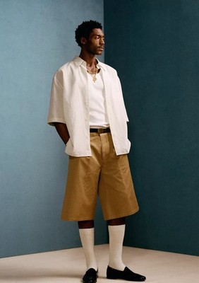 パンツ WILLY CHAVARRIA X ZARA bermuda pants WILLY CHAVARRIA X ZARA WIDE FIT PLEATED BERMUDA SHORTS size 30 | eBay