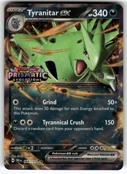 Tyranitar ex (Prismatic Evolutions Stamp) 064/131 Double Rare Holo