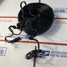 100FT CCTV BNC Video  Power Cable   Siamese BNC/DC Security Camera Wire