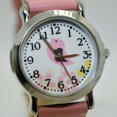 Kinder Armbanduhr Vogel (rosa Armbänder)