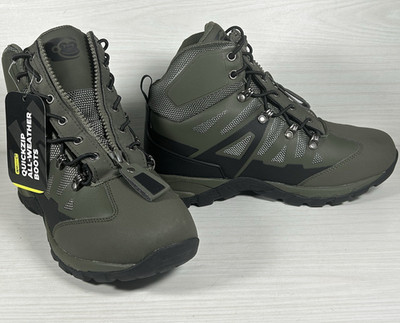 RidgeMonkey Quick Zip Allwetter Watstiefel grün/schwarz UK 6,5 neu mit Etikett 
