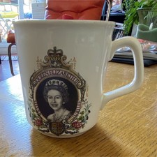Queen Elizabeth II Mug commémoratif Jubilé d'argent 1977 Royaume-Uni