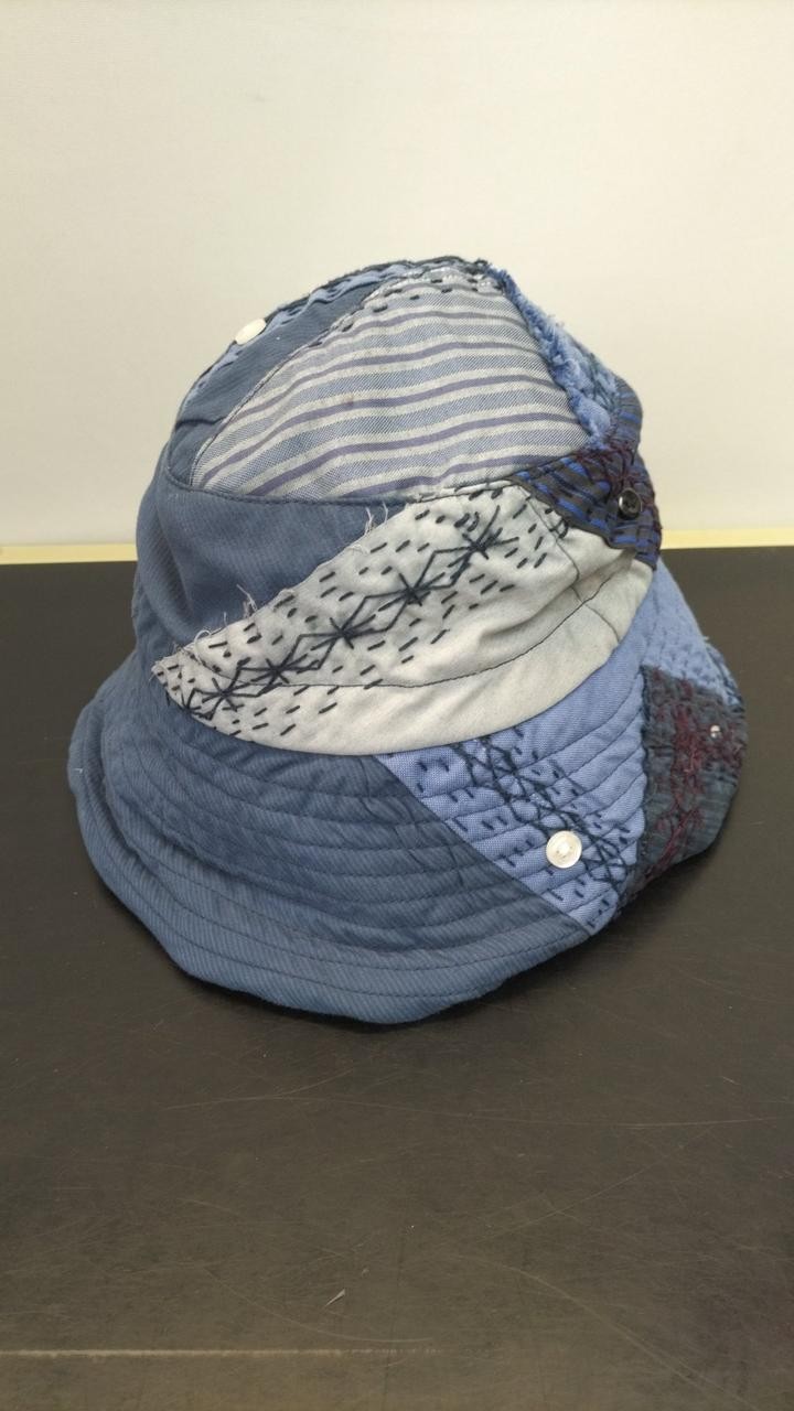 Patchwork Bucket Hat Model Blue BY WALID - image 1