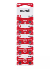 10x Maxell LR41 AG3 1.5V Alkaline Button Cell Batteries for Watches Toys
