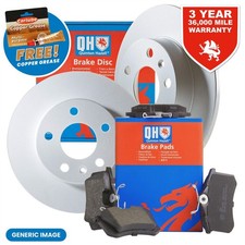 QH Rear Brake Disc & Pads & Grease for Seat Ibiza Petrol Hatchback 2.0 2002-2015