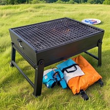 BBQ Faltgrill Klappgrill Holzkohle Mini Grill Kohle Minigrill Campinggrill
