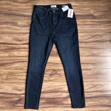 Wrangler Jeans Womens 12 Blue High Rise Skinny Dark Wash Western Denim NEW