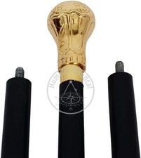 Royal Golden Canes Replica of Bat Masterson Brass Knob Handle Walking Cane