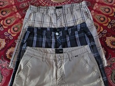 3 Pairs Hurley Walk Shorts Size 34 Skate Surf Vintage 55/45 Cotton Poly
