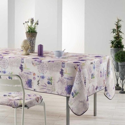 Nappe Bully Blanc Argent 2m40 X 1m50 Anti Tache Et Infroissable