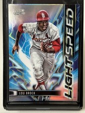 2025 Cosmic Chrome Lou Brock Light Speed Refractor LS-22 Cardinals 