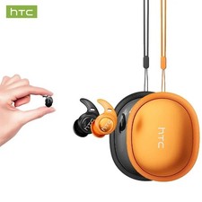 HTC NE76 Wireless Bluetooth Earbuds AI Translator Mini Sleep Headphones Orange