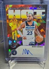 2023-24 Panini Nba Hoops Premium Stock - Hot Signatures Monte Morris #HS-MTE...