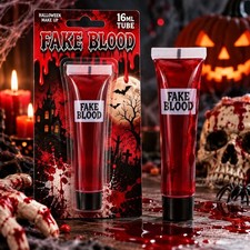 Two tubes Of Fake Blood 16ml Tubes Halloween Makeup  HORROR HALLOWEEN FX MAKE UP