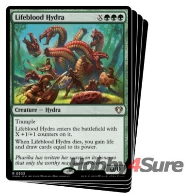 Lifeblood Hydra X4 M/NM Magic: The Gathering MTG Commander Masters
