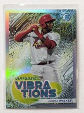 2022 Bowman Chrome Jordan Walker Virtuosic Vibrations Refractor #VV-13 Cardinals