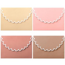 Crisky 50 Pcs 4 Assorted Blush Color Scheme A7 Envelopes