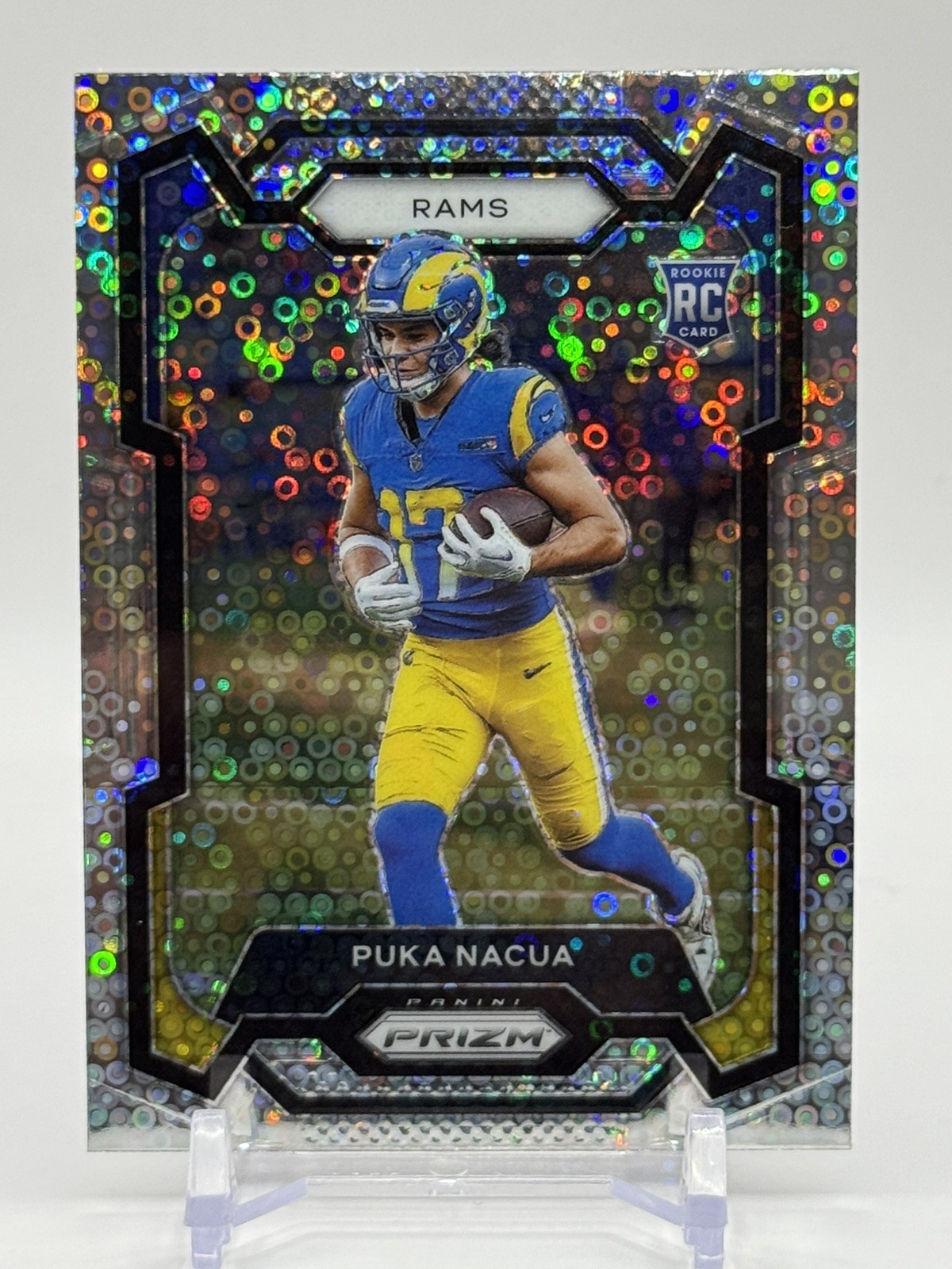 2023 Prizm Puka Nacua RC No Huddle Disco Rookie #357 Rams