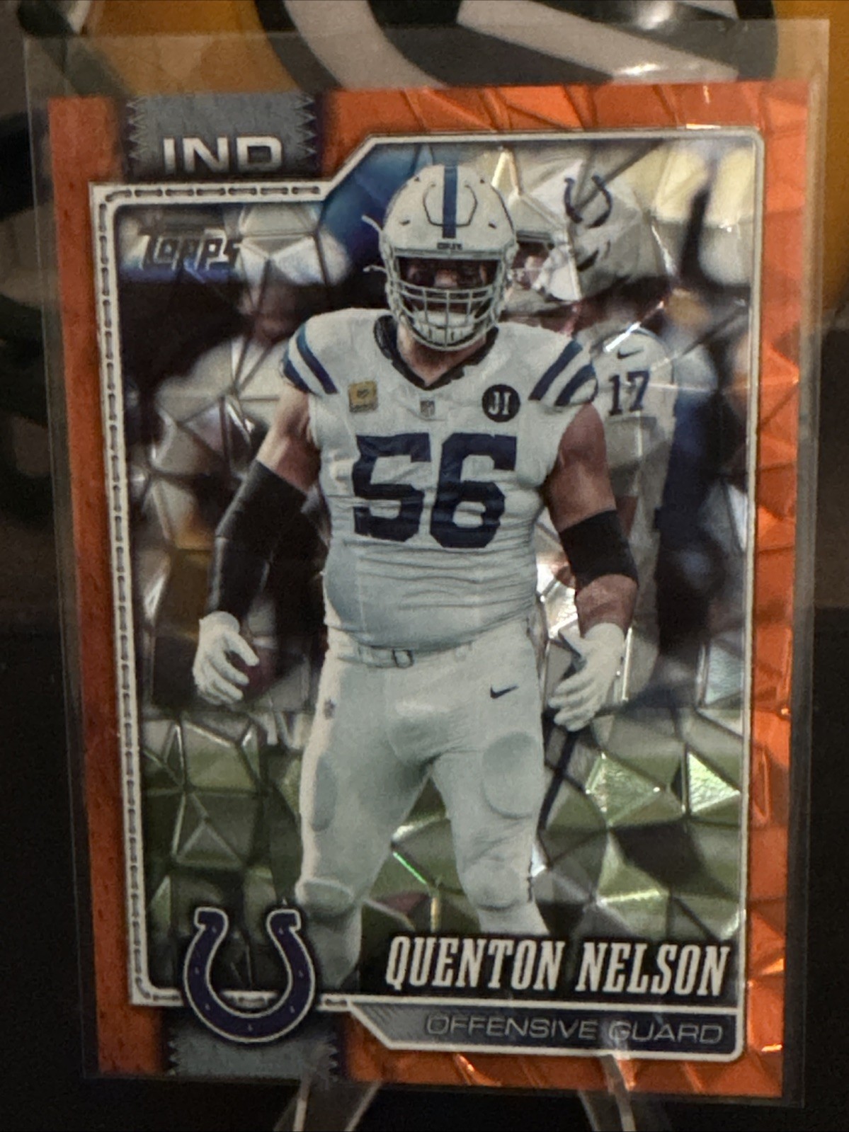 Topps Flagship 2026 Quenton Nelson Orange Parallel /25 Indianapolis Colts #84
