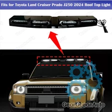 Roof Top Light Lamp Bar LED DRL Black Fits For Land Cruiser Prado J250 2024+ Led