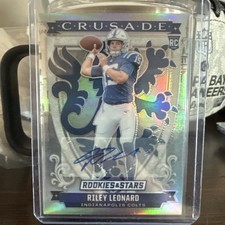 2025 Panini Rookies & Stars - Riley Leonard Crusade Auto Silver Prizm /99 