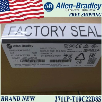 New AB 2711P-T10C22D8S PanelView Plus 7 Standard 10 Terminal  Free Ship