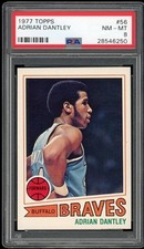1977 Topps #56 Adrian Dantley PSA 8 HOF Rookie Card. rookie card picture