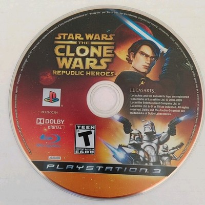 Star Wars The Clone Wars Republic Heroes - Disc Only - PS3 PlayStation 3 Tested